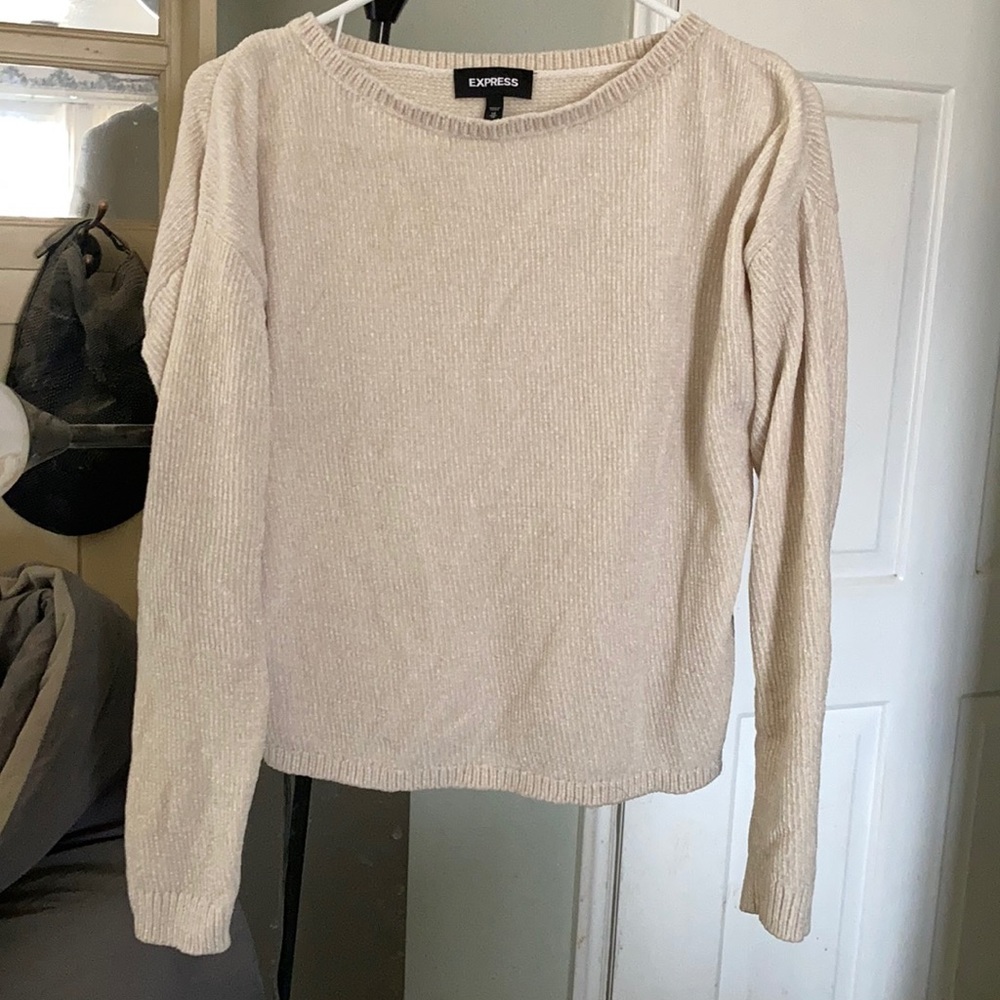 EXPRESS cozy cream sweater!